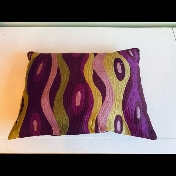 Rare & Retro Purple Swirl Pottery Barn Pillow Case - Picture 15 of 16